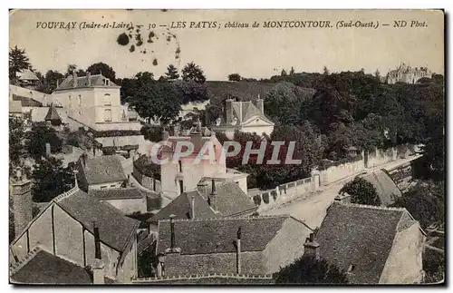 Cartes postales Vouvray (Indree et Loire) Les Patys Chateau de Montcontour (Sud Ouest)