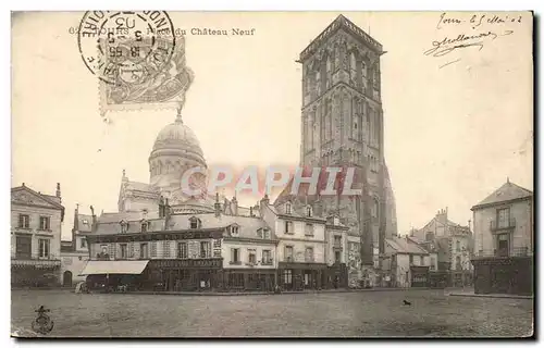 Ansichtskarte AK Tours Place du Chateau Neuf