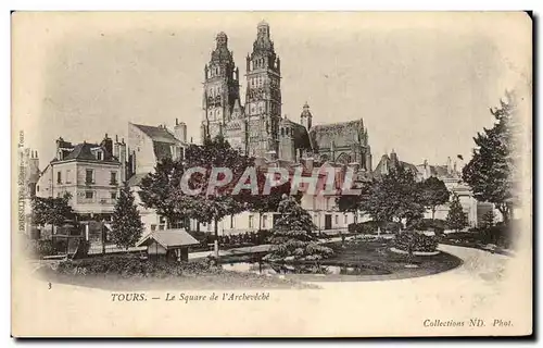 Cartes postales Tours Le Square de l Archeveche