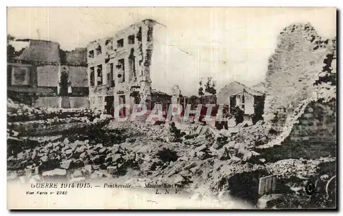 Cartes postales Guerre Pintheville Maison carree Militaria