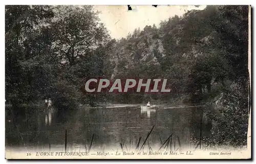 Cartes postales L Orne Pittoresque Maizet La Boucle et les Rochers de May