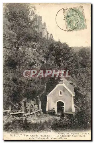 Ansichtskarte AK Batilly (Environs de Putanges) La Chapelle Saint Roch et le Chateau de Mesnil Glaise