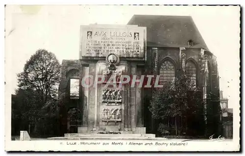 Ansichtskarte AK Lille Monument aux Morts Alleman