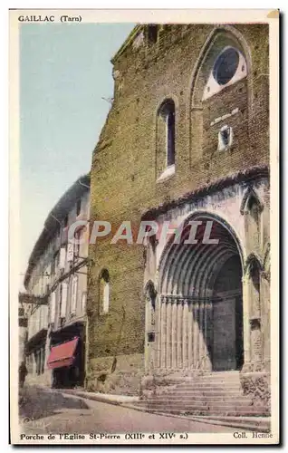 Cartes postales Gailac Porche de I Eglise St Pierre