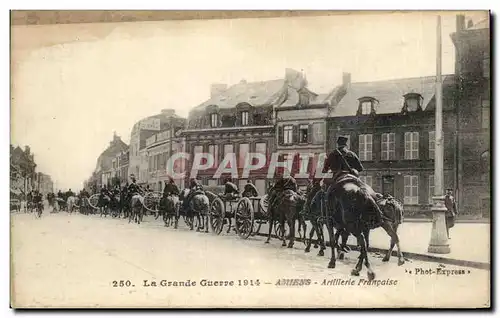 Cartes postales La Grande Guerre 1914 Amiens Artillerie Francaise Militaria