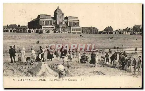 Cartes postales Cayeux Sur Mer La Plage et le Casino Enfants