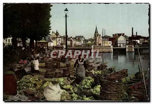 Cartes postales Amiens Le Marche sur l eau