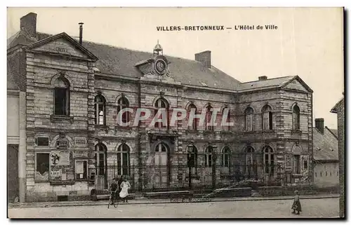 Ansichtskarte AK Villers Bretonneux L Hotel de Ville