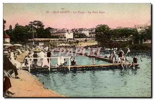 Ansichtskarte AK Isle Adam La Plage Le Petit Bain