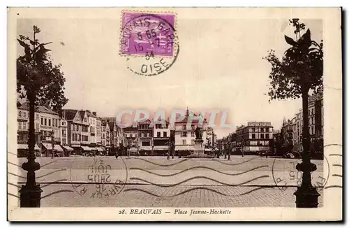 Cartes postales Beauvais Place Jeanne Hachette