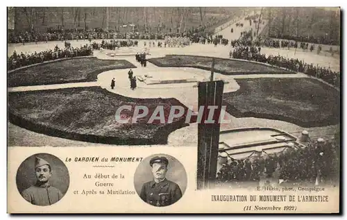 Cartes postales Inauguration Du Monument De L Armistice Militaria Compiegne