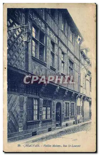 Cartes postales Beauvais Vieilles Maisons Rue St Laurent