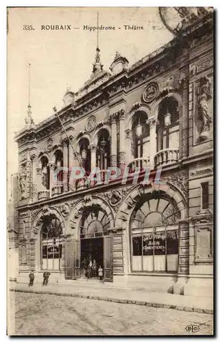 Cartes postales Roubaix Hippodrome Theatre