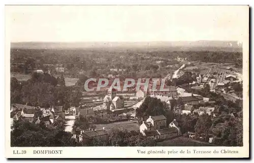 Ansichtskarte AK Domfront Vue generale Prise de la Terrasse du Chateau