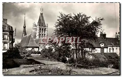 Cartes postales Laigle L Eglise St Martin a travers les arbres