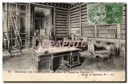 Ansichtskarte AK Chateau De Compiegne Cabinet de Travail de Napoleon Ier Study of Napoleon Iet