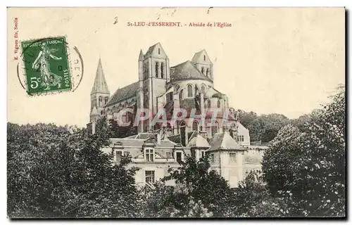 Cartes postales St Leu d Esserent Abside de I Eglise