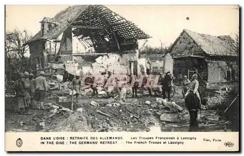 Cartes postales Dans L Oise Retraite Des Allemands In The Oise The Germans Militaria