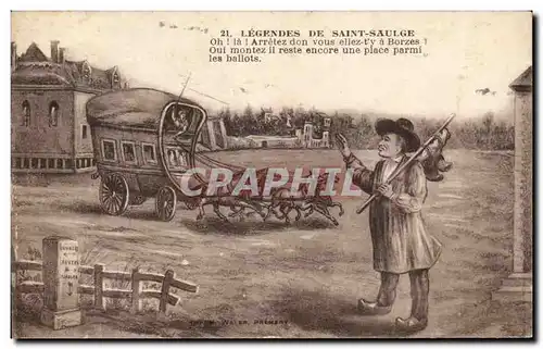 Cartes postales Legendes De Saint Saulge Caleche