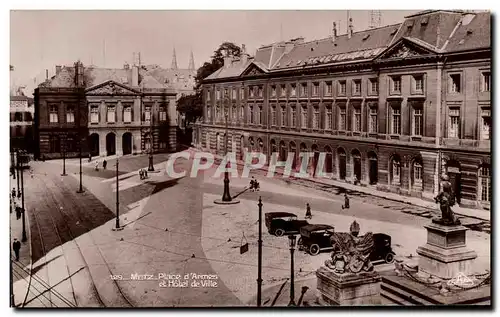 Cartes postales Metz Place d Armes et Hotel de Ville