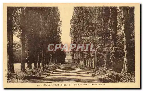 Cartes postales Coulommiers Les Capucins L Allee centrale