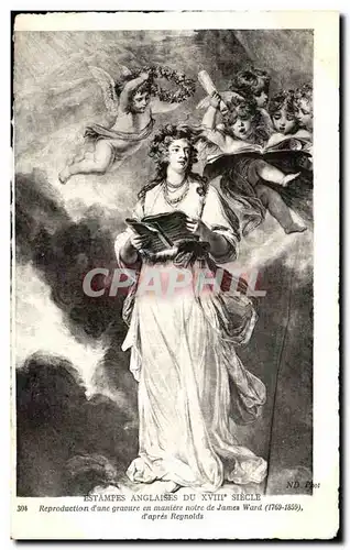 Cartes postales Estampes Anglaises Du XVIII Siecle Reproduction d une gravure en maniere noire de James Ward 176