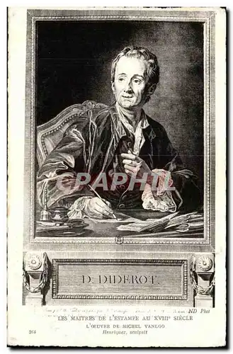 Ansichtskarte AK Les Maitres De L Estampe Au XVIII Siecle L Oeuvre De Michel Vanloo Diderot