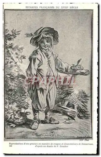 Ansichtskarte AK Estampes Frencaises Du XVIII Siecle Reproduction d une gravure en maniere de crayon et deux coul