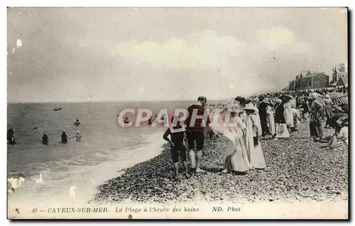 Cartes postales Cayeux Sur Mer La Plage a l heure des bains