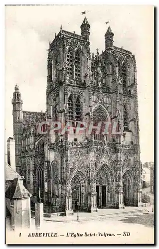 Cartes postales Abbeville L Eglise saint Vultran