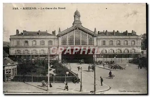 Cartes postales Amiens La Gare du Nord