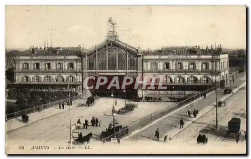 Cartes postales Amiens La Gare