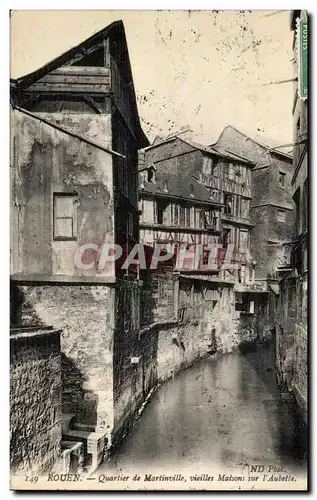 Ansichtskarte AK Rouen Quartier de Martinville vieilles Maisons sur l Aubette