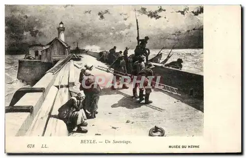 Cartes postales Beyle Un Sauvetage Marins