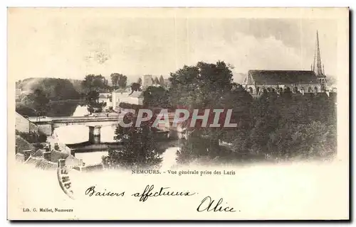 Cartes postales Nemours Vue generale prise des Laris