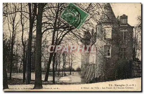 Cartes postales Nangis Hotel de Ville Les Fosses de l Ancien Chateau