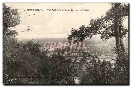 Ansichtskarte AK Montereau Vue Generale prise de la Route de Paris