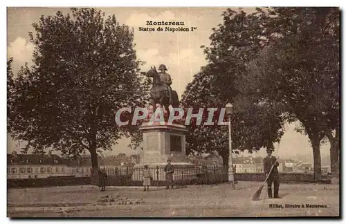 Cartes postales Montereau Statue de Napoleon I