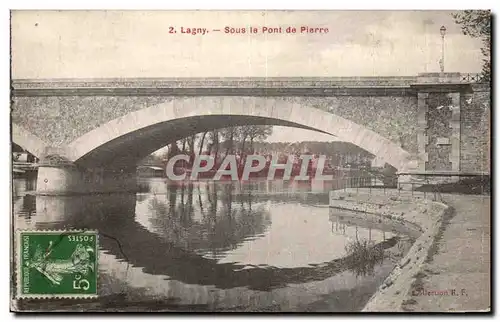 Cartes postales Lagny Sous le Pont de Pierre