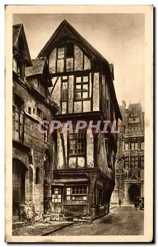 Cartes postales Rouen Vieille maison rue St Romain