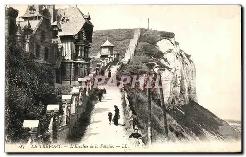 Cartes postales Le Treport L Escalier de la Falaise