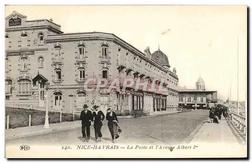 Cartes postales Nice Havrais La Poste et l Avenue Albert l