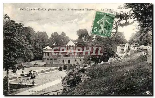 Cartes postales Forges les Eaux Etalissement Therma Le Tennis