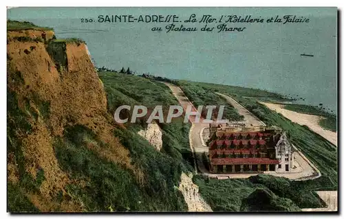 Cartes postales Sainte Adresse La Mer L Hotellerie et la Falaise au Chateau des Thares