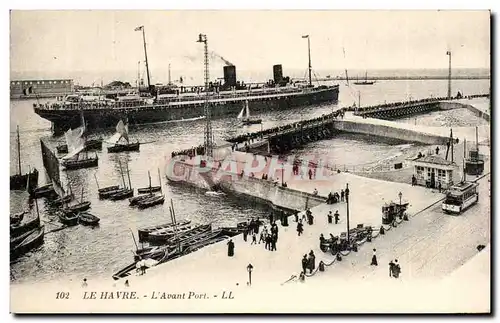 Ansichtskarte AK Le Havre L Avant Port Bateau Paquebot