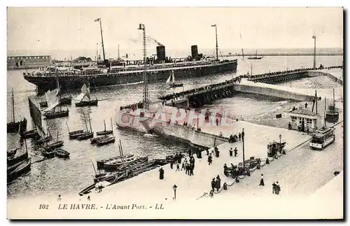 Cartes postales Le Havre L Avant Port Bateau Paquebot