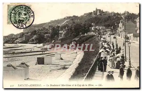 Ansichtskarte AK Sainte Adresse Le Boulevard Maritime et le Cap de la Heve