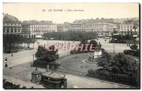 Cartes postales Le Havre Place Gambetta