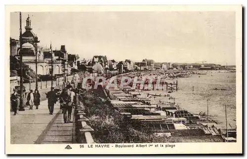 Cartes postales Le Havre Boulevard Albert I et la Plage