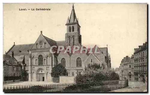 Cartes postales Laval La Cathedrale